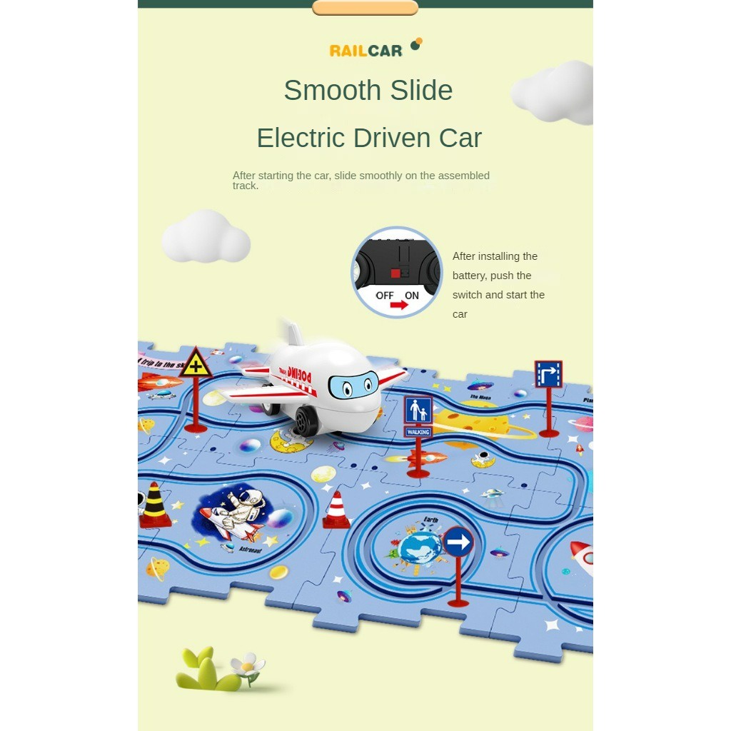 Puzzle Track Car Toy kids birthday gift children Christmas gift