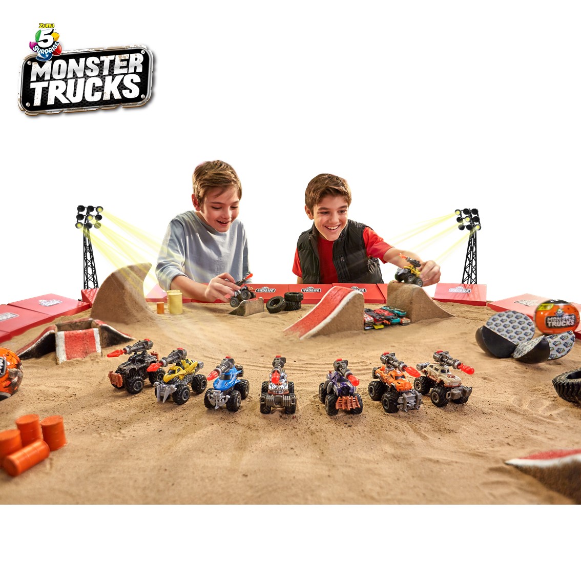 5 Surprise Monster Trucks - Mystery Surprise Capsule - by Zuru