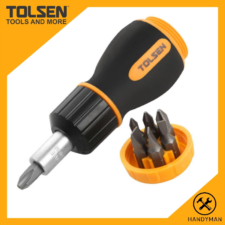 Tolsen 7 in 1 Ratchet Driver Set 20033