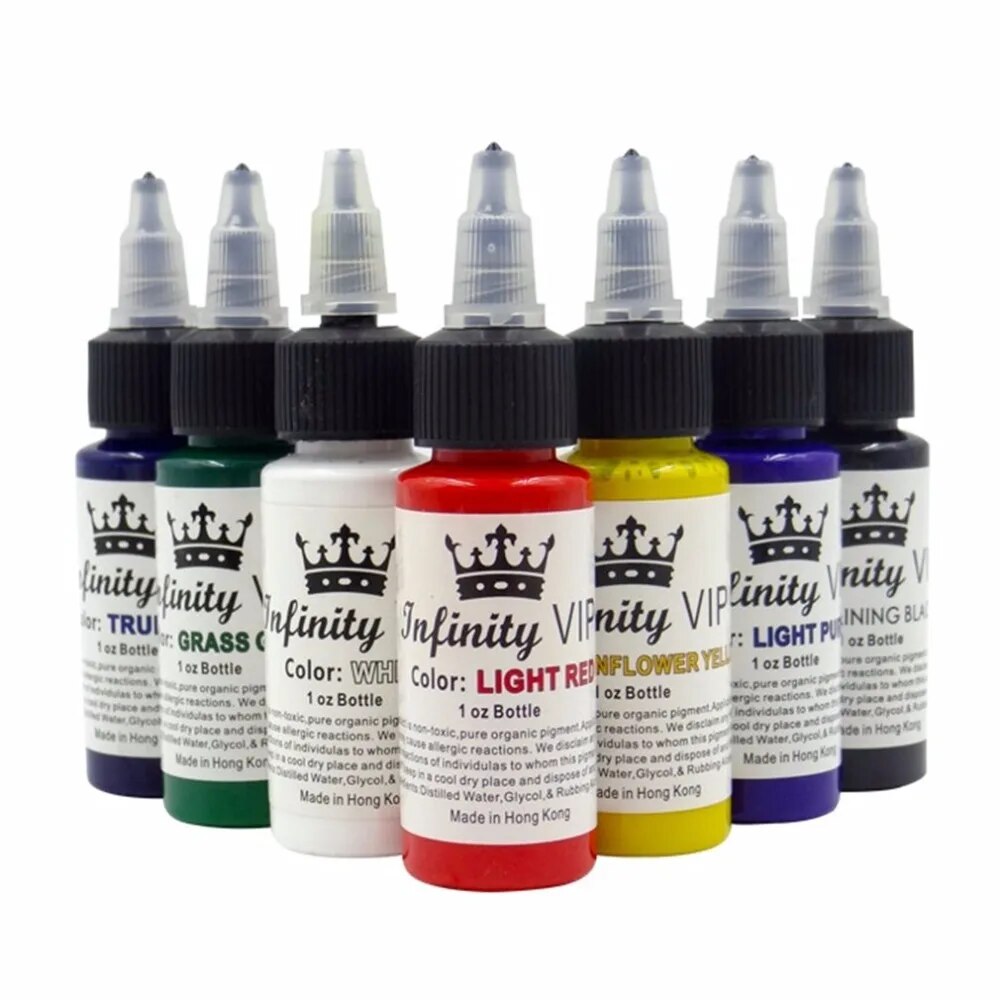 30ml Natural Tattoo Pigment Permanent Makeup 1oz Bottle Tattoos Ink Pigment For Body Professional Beauty Art Supplies New