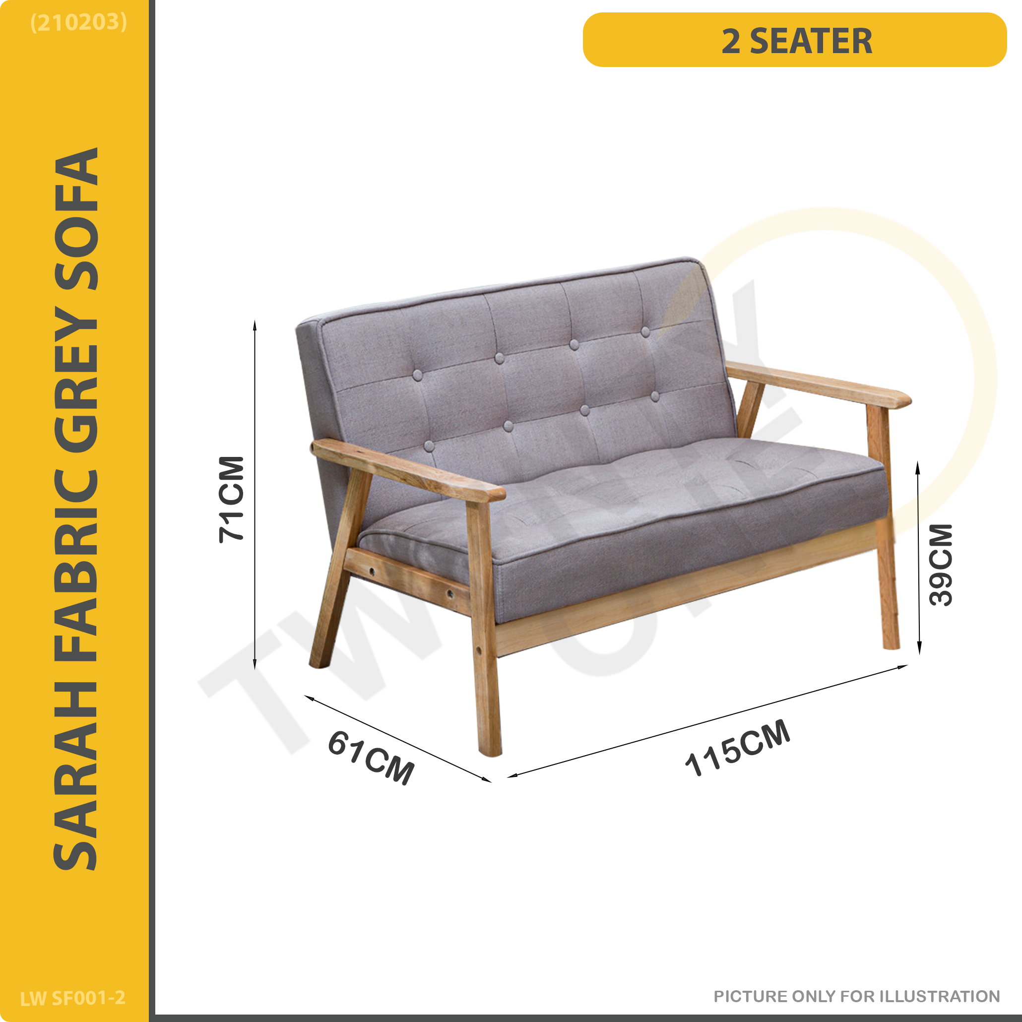[Bulky]Twenty one SARAH/CORA SERIES SOFA 1SEATER/2SEATER/3SEATER/COFFEE TABLE/SIDE TABLE AVAILABLE ☆