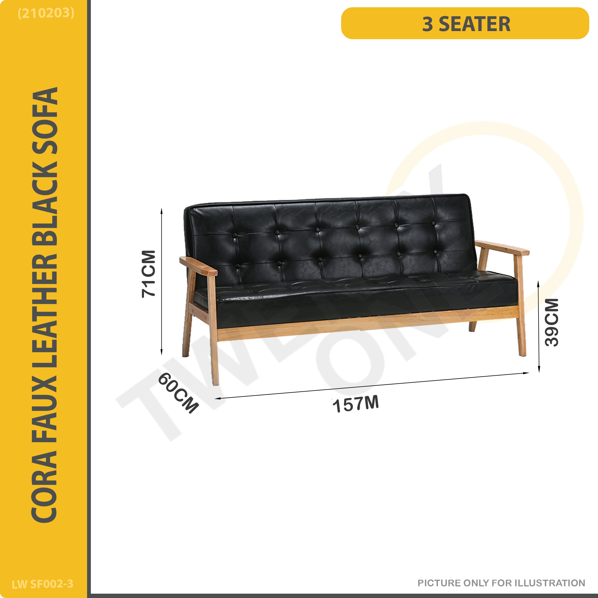 [Bulky]Twenty one SARAH/CORA SERIES SOFA 1SEATER/2SEATER/3SEATER/COFFEE TABLE/SIDE TABLE AVAILABLE ☆
