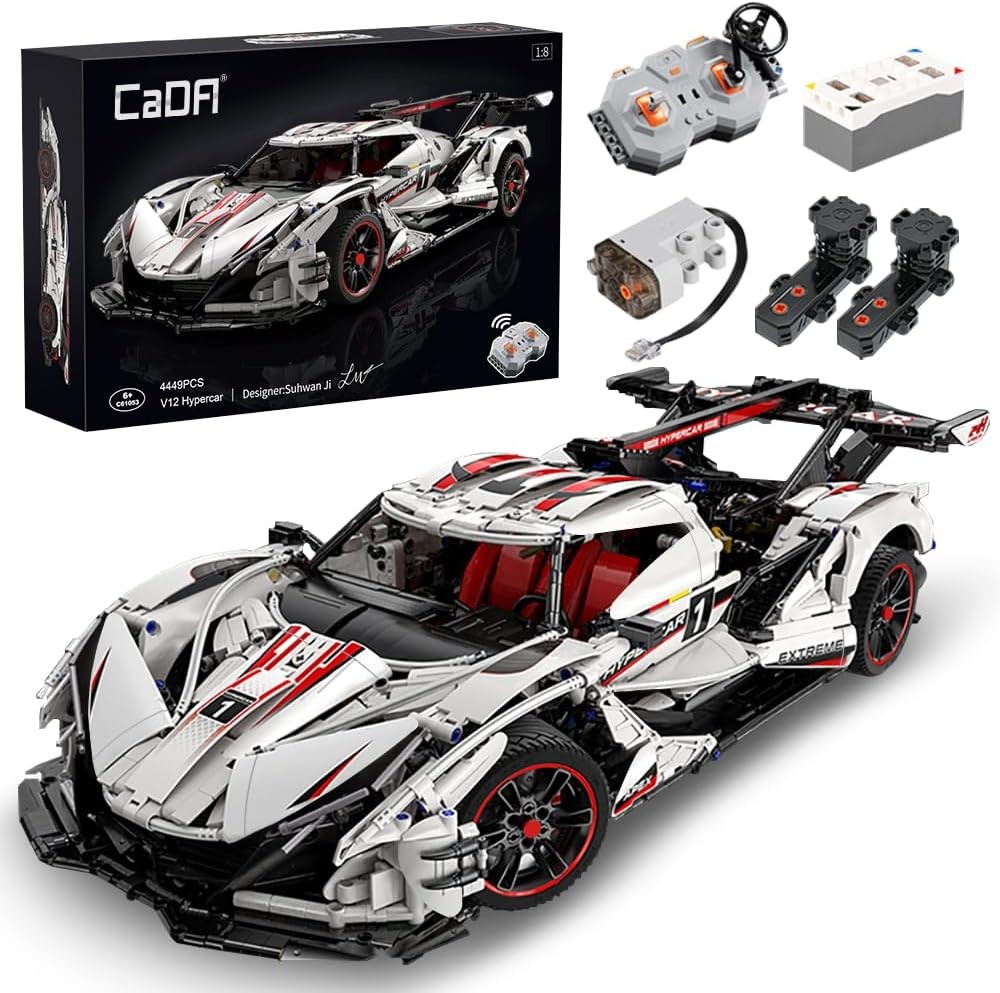 Master Apollo IE Building Brick Set, C61053W V12 Htpercar 1:8 Sports Car Building Blocks,4449PCS MOC Construction Collection Model Car for Adults Home Decor