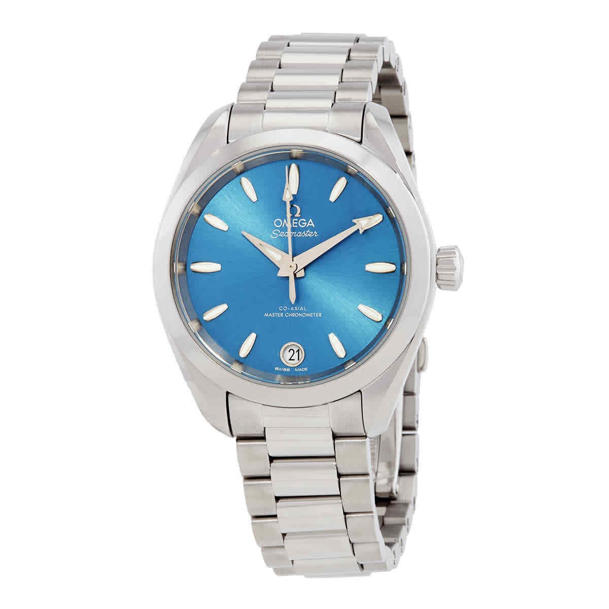 Omega Seamaster Aqua Terra automatic chronograph blue dial ladies' watch-