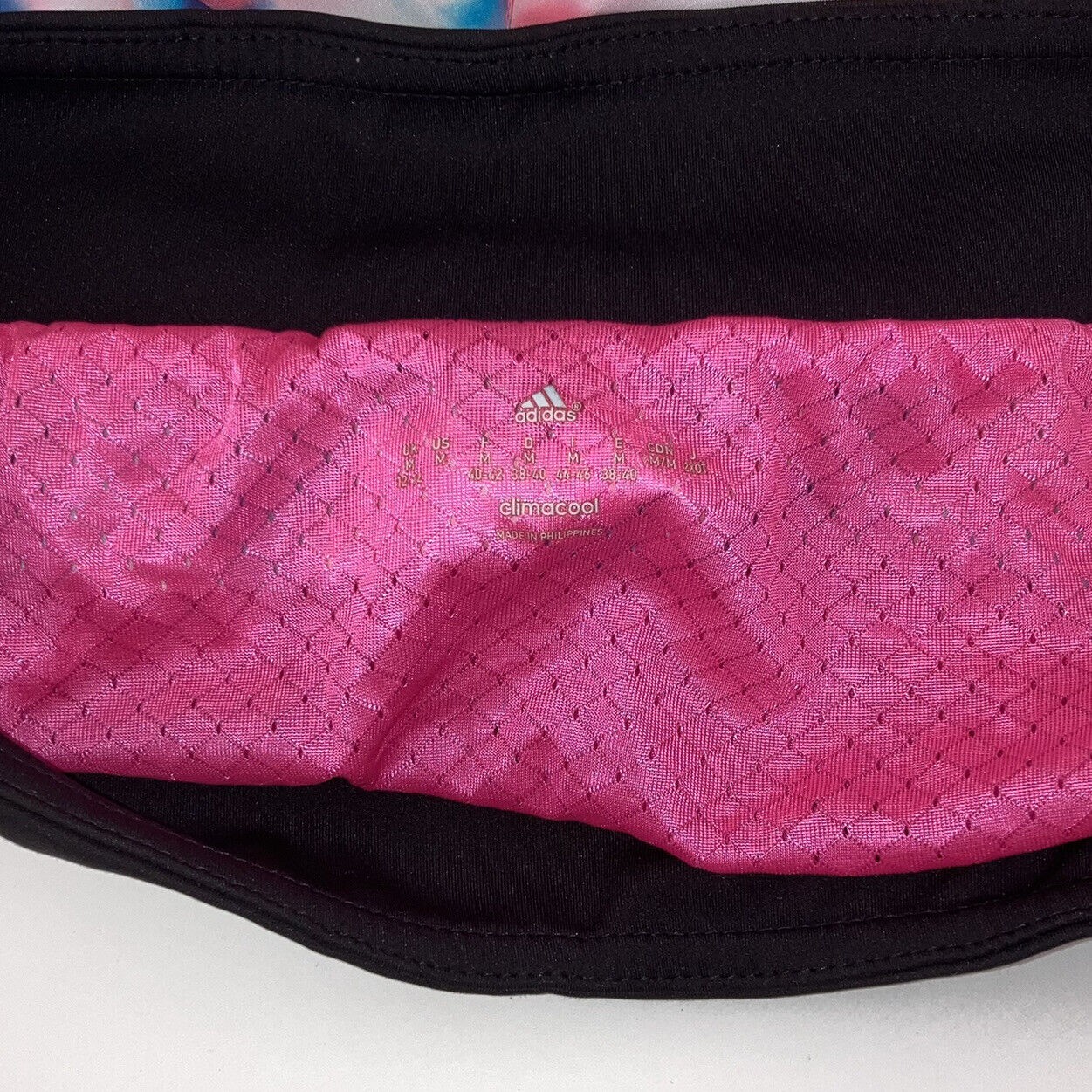 Adidas Women’s shorts Climalite Athletic Running Size M Pink Blue