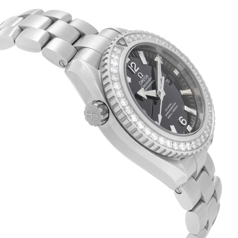 Omega Seamaster Planet Ocean 38mm Steel Diamond Women's Watch 232.15.38.20.01.001-