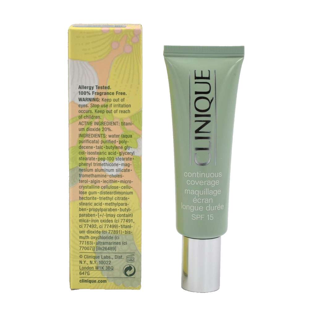 Clinique Continuous Coverage Makeup SPF 15 08 Creamy Glow 1 Oz