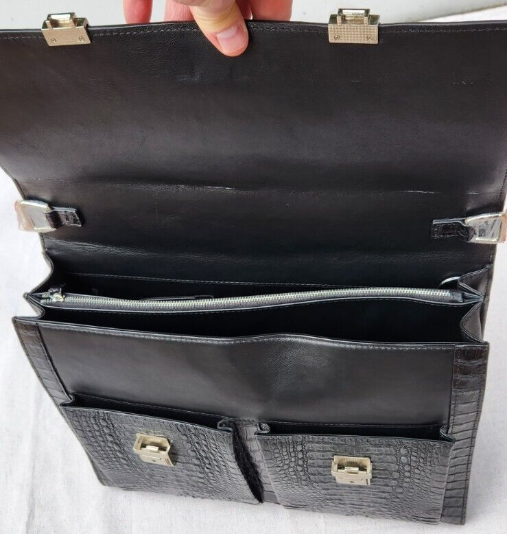Real 100% Genuine Crocodile Alligator Crocodile Leather Bag Briefcase for men