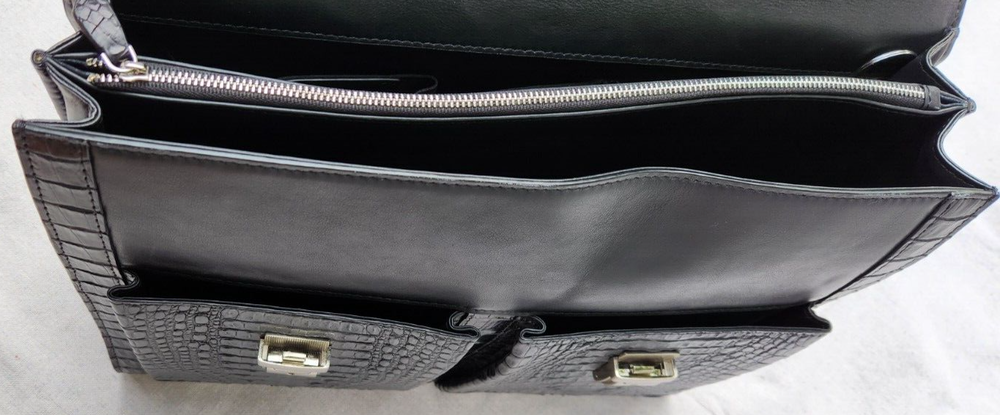 Real 100% Genuine Crocodile Alligator Crocodile Leather Bag Briefcase for men