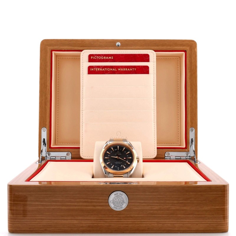 Omega Seamaster Aqua Terra 150M Coaxial Timer GMT Automatic Watch Coloring-