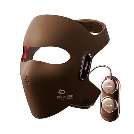 JOVS 4D Laser Phototherapy Mask, Red Light Therapy, 4 Different Wavelengths with FPT Concentration Technology, 3 Modes Portable Mask for Anti-Aging
