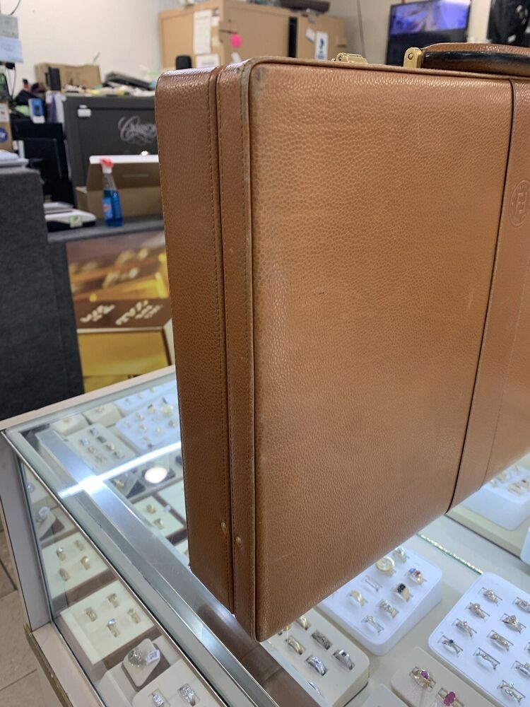 Vintage Original Fendi Leather Briefcase