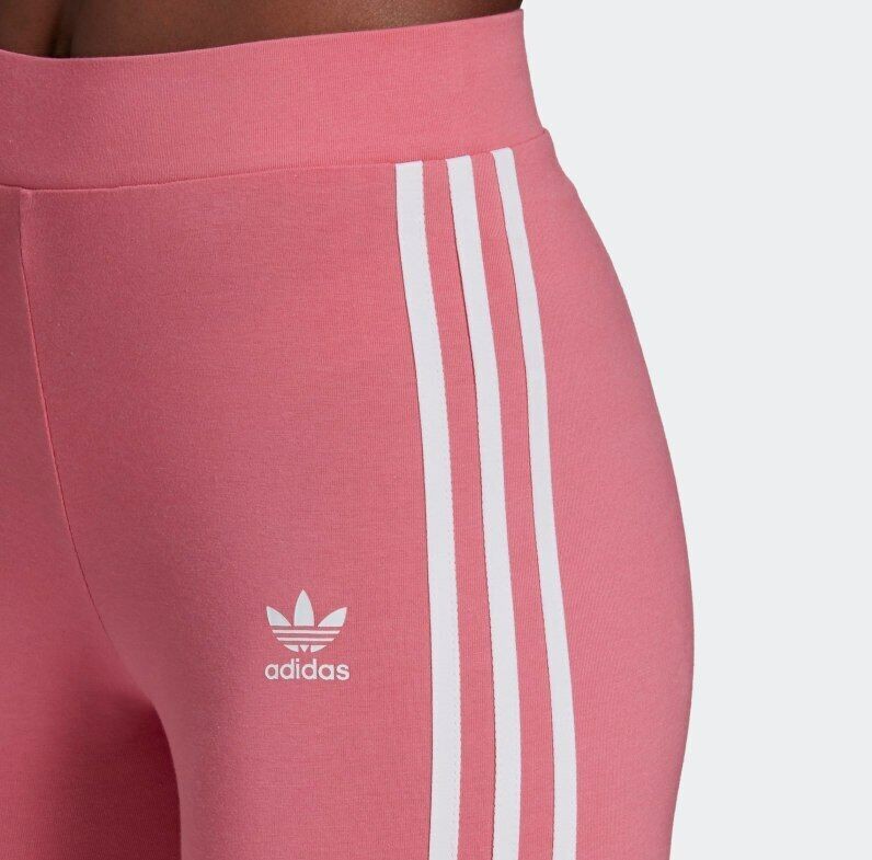 ADIDAS ORIGINALS ADICOLOUR 3 STRIPES LEGGINGS ROSE TONE UK 10-18 BNWT LAST FEW