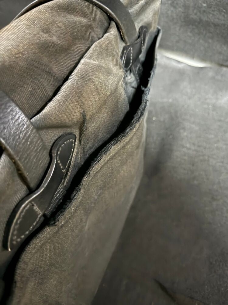Filson Rugged Twill Original Briefcase Black Made in USA w/Strap STYLE:70257
