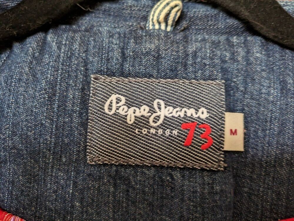 Rare Vintage Pepe Jeans London 75 Women's Denim Jacket Size M Medium RRP £200
