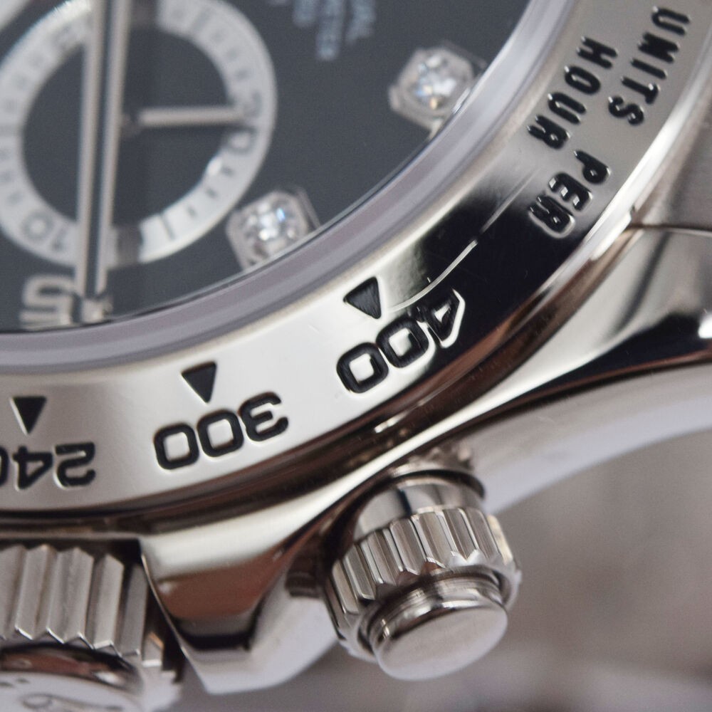 Rolex Cosmograph Daytona 116519G 18K White Gold Black Diamond Dial Men's Watch