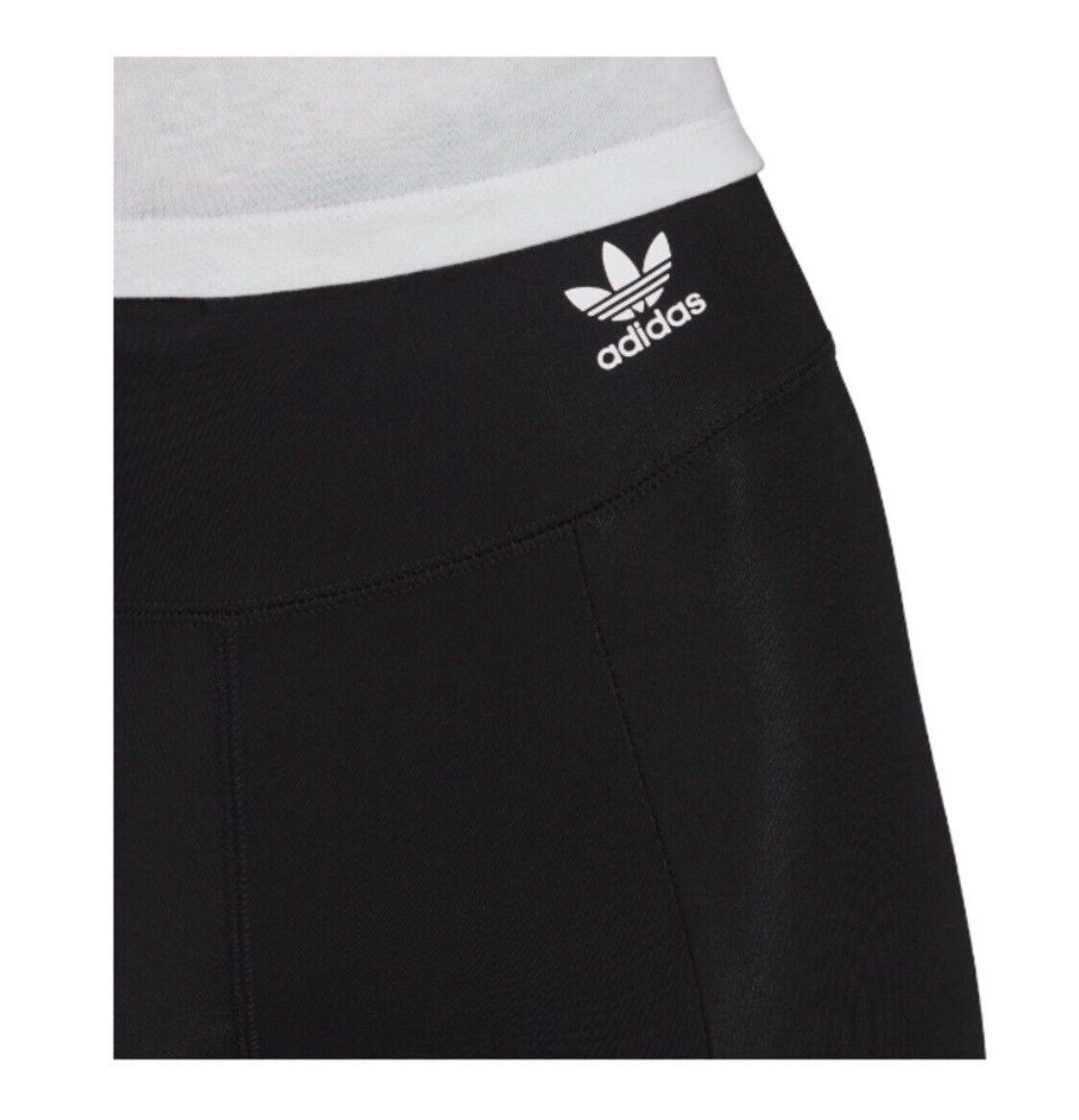 NWT Adidas ~ Adicolor Classics SST Open Hem Black Tights in Large NWT
