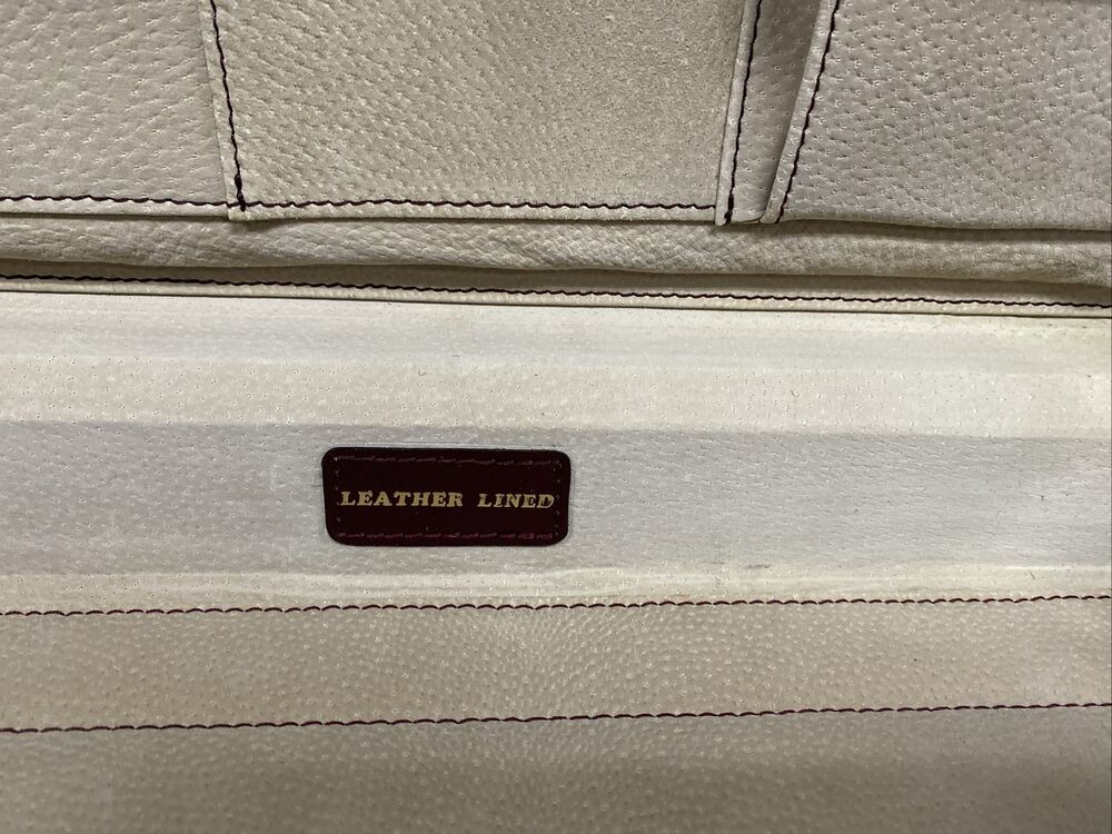 Knoxx Londonderry Business Briefcase for Men Hard Case Leather Burgundy Size L