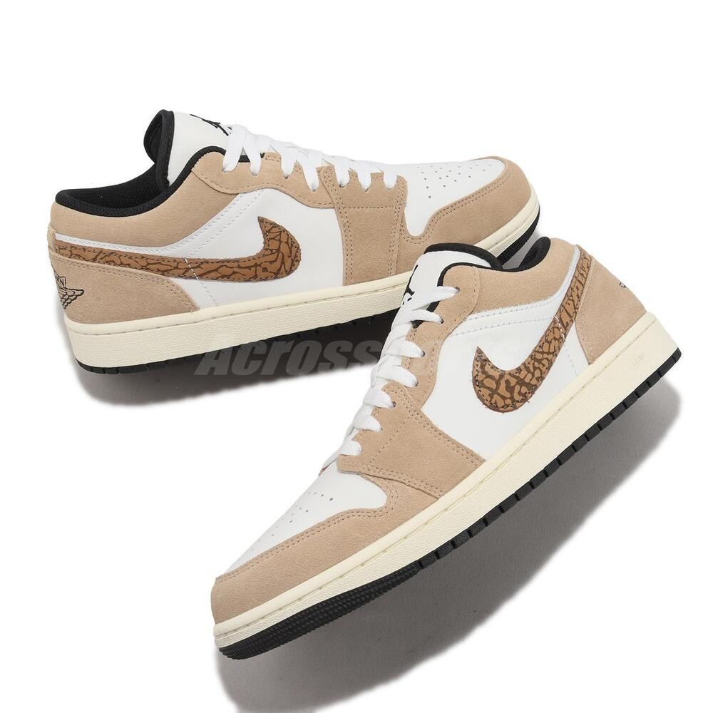 Nike Air Jordan 1 Low SE AJ1 Brown Elephant Men Casual Shoes Sneakers DZ4130-201