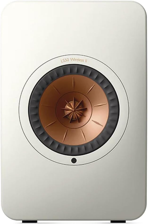 KEF LS50 Wireless II Powered Bookshelf Speakers - Pair (Mineral White)