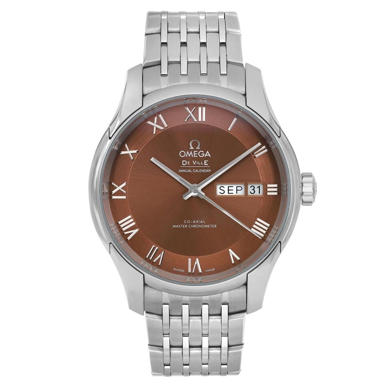 Omega De Ville Hour Mission Steel Brown dial Automatic watch 433.10.41.22.10.01-
