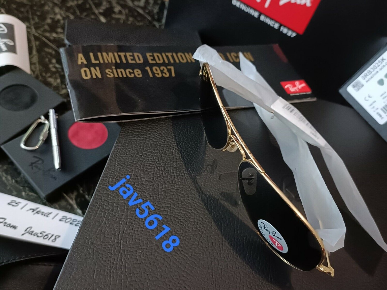 Ray-Ban pilot 3025 K Solid Gold 18k Limited 84 Rare, brand-new, intact and unique pilot * * *-