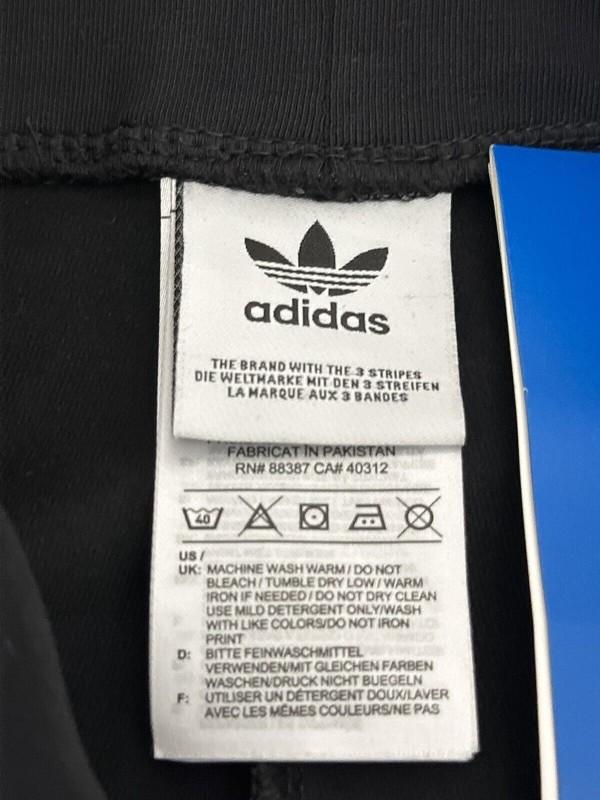 Brand new Adidas women's XS Origins Adicolor 3 full-length leggings in black with labels-