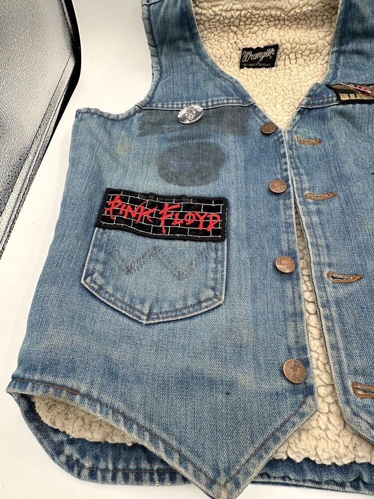 Vintage Wrangler Rock Heavy Metal Iron Maiden Women's Jean Denim Vest - Small