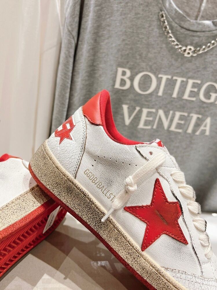 NEW GGDB Golden Goose Deluxe Brand Dirty Red Shoes