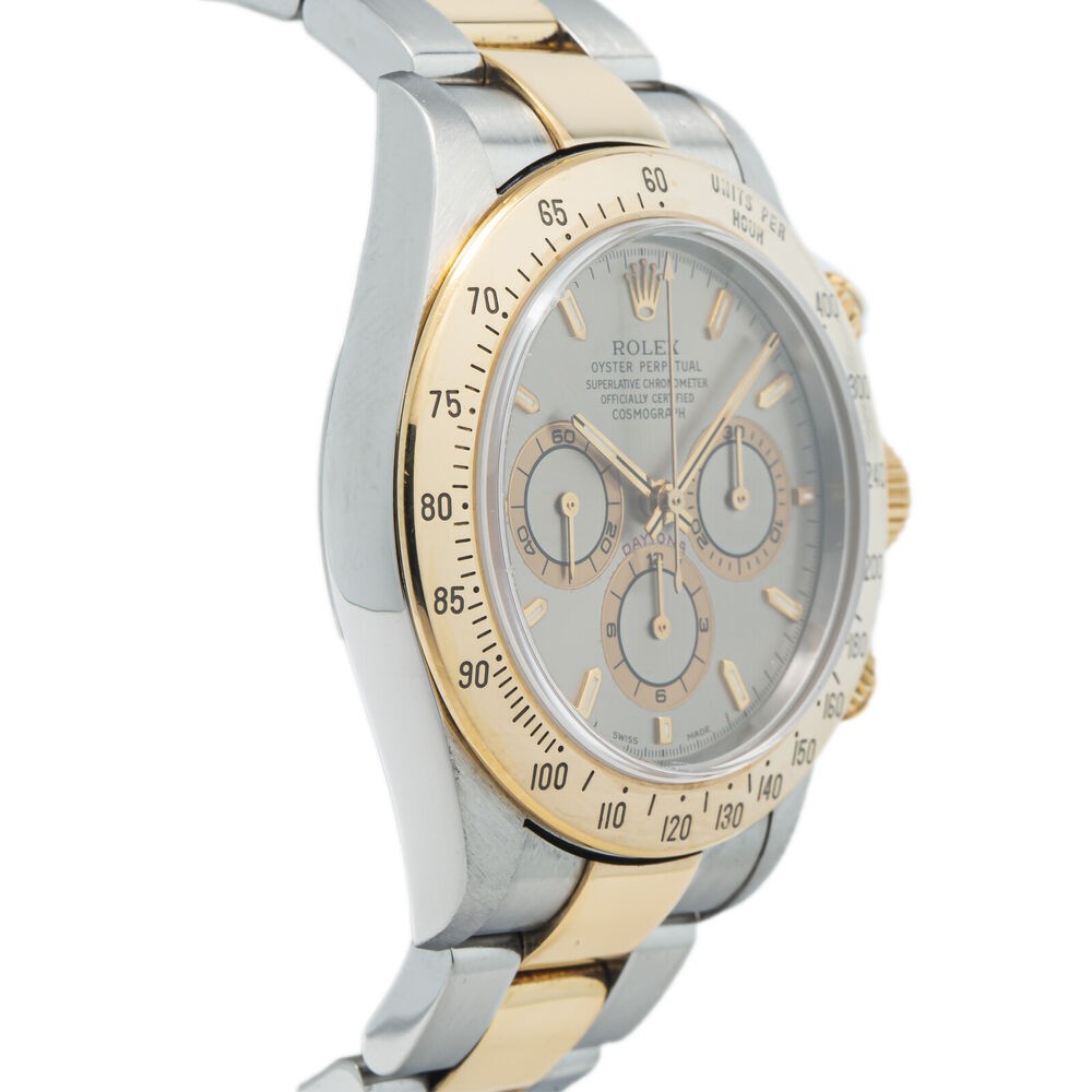 Rolex Daytona 16523 Zenith 18k Yellow Gold Sunburst Dial A Serial Watch 40mm