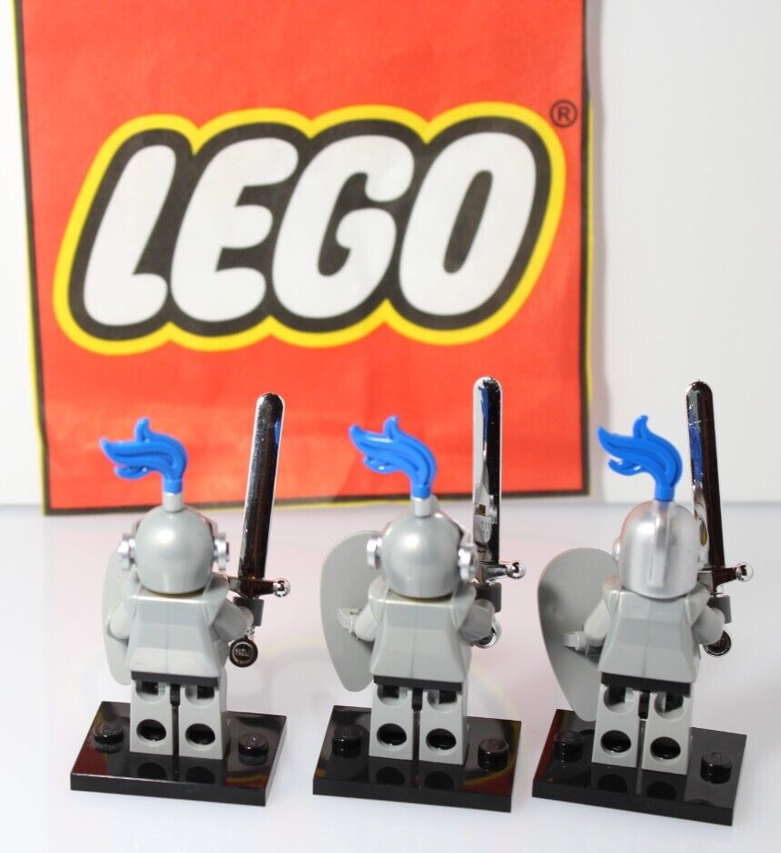 Lot of 3 Lego Crown Knight 7094 7079 7092 Fantasy Era Castle Minifigures BAM 010