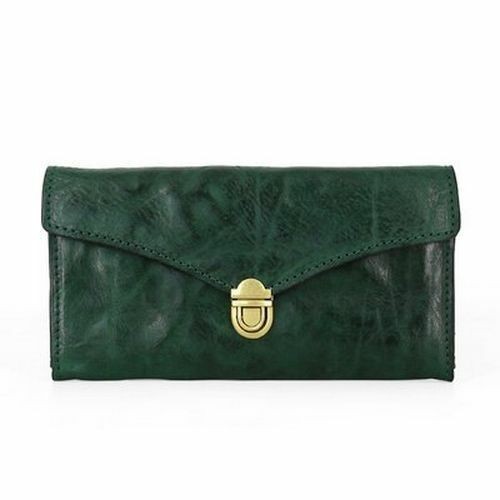 Leather Long Men Handbag Hasp Closure High Quality Vintage Travel Purse Wallet