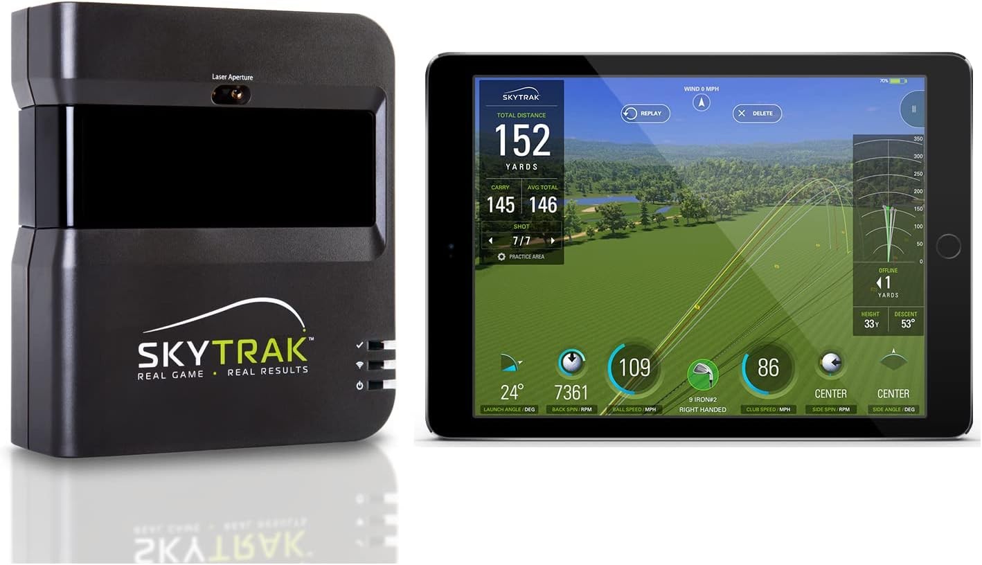 SkyTrak Golf Launch Monitor and Golf Simulator with Metal Case