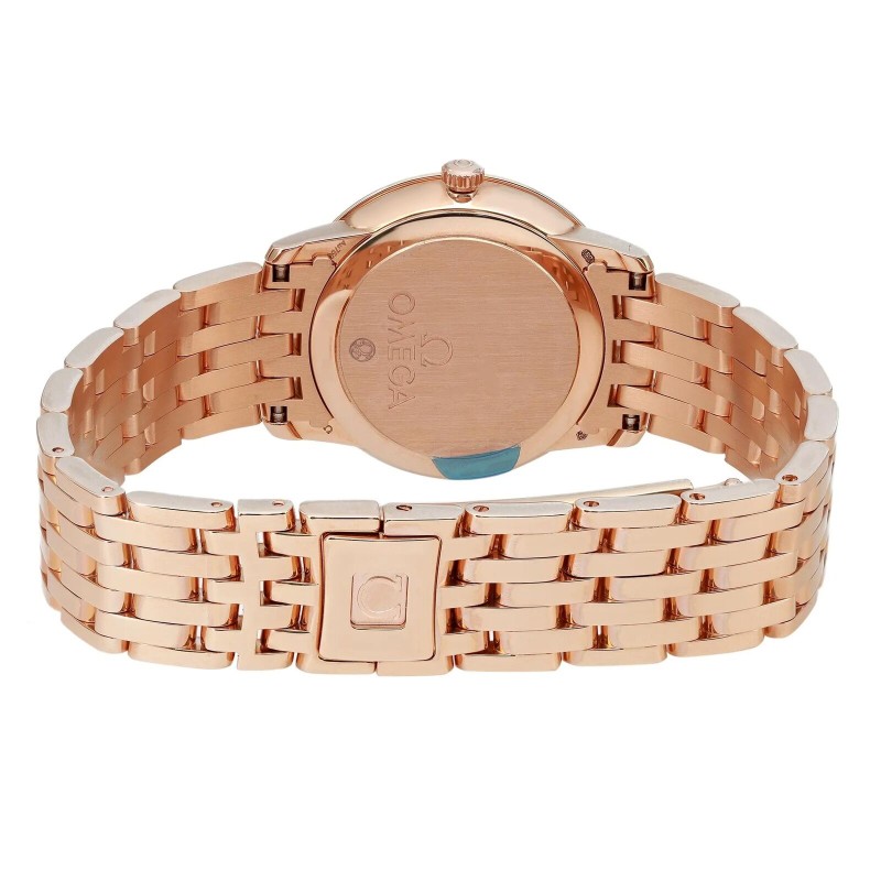 Omega De Ville Prestige 18K Rose Gold MOP dial Quartz watch 424.50.27.60.05.002-