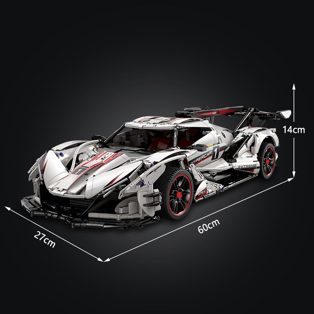 Master Apollo IE Building Brick Set, C61053W V12 Htpercar 1:8 Sports Car Building Blocks,4449PCS MOC Construction Collection Model Car for Adults Home Decor