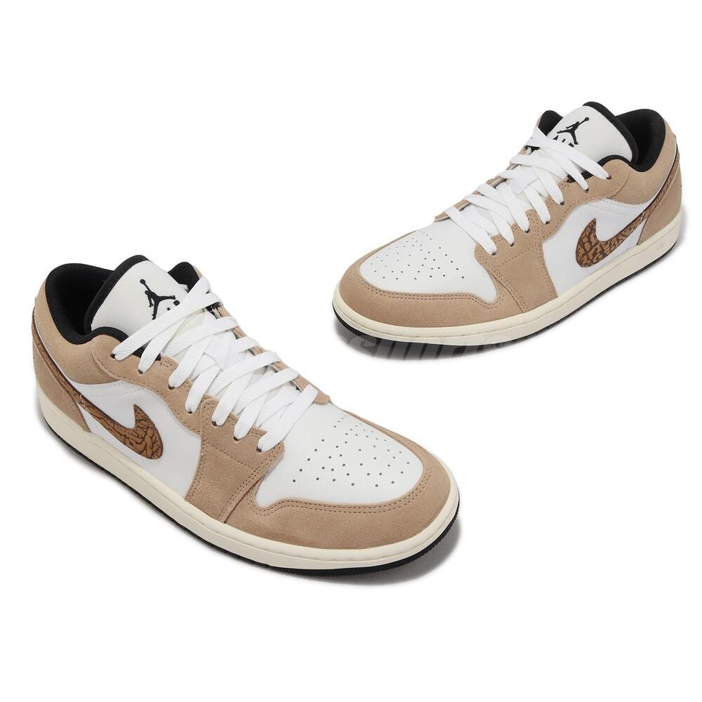 Nike Air Jordan 1 Low SE AJ1 Brown Elephant Men Casual Shoes Sneakers DZ4130-201