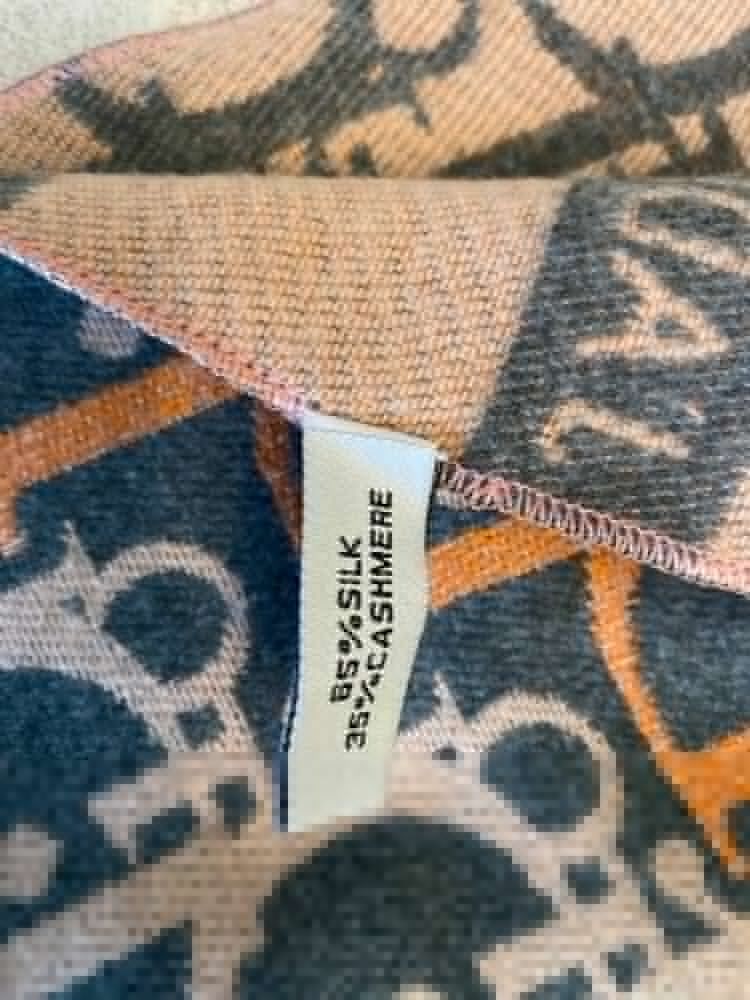 Christian Dior Stole Scarf Silk Cashmere