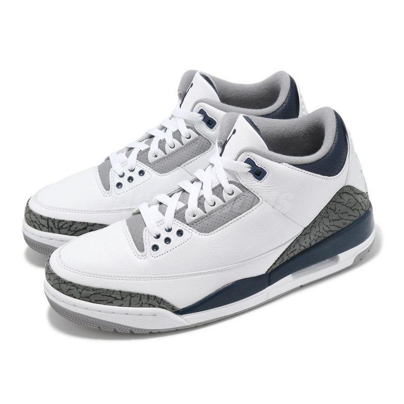 Nike Air Jordan 3 Retro AJ3 Midnight Navy Men Casual Shoes Sneakers CT8532-140