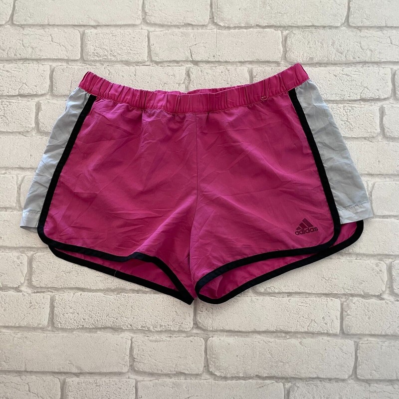 Adidas Running Shorts Womens Small S Gym Sports Training Pink