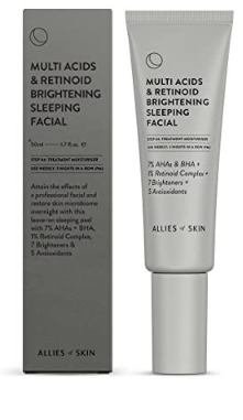 Allies of Skin Rejuvenation & Hydration Bundle. Multi Acids & Retinoid Brightening Sleeping Facial. Exfoliates & Hydrates (1.7Oz) + Molecular Silk Amino Hydrating Cleanser. Nourishes & Repairs (3.4Oz)