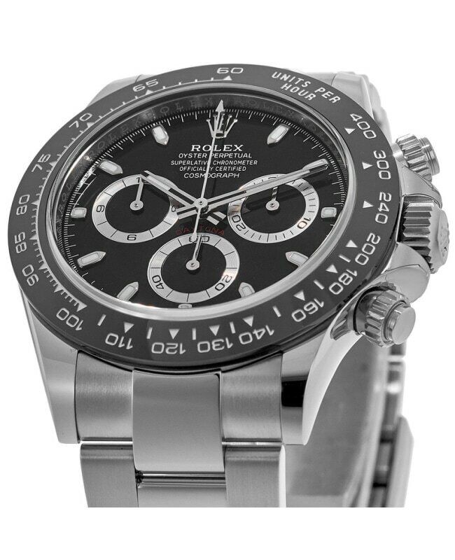 New Rolex Cosmograph Daytona Oystersteel Black Dial Men's Watch M116500LN-0002