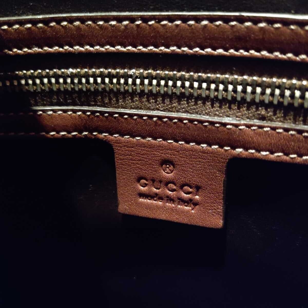 GUCCI crocodile leather large handbag-