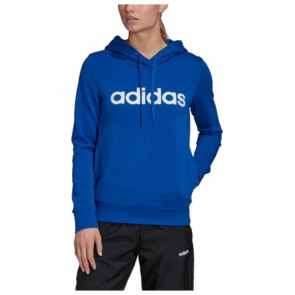 Adidas Womens Hoodies Hoody Linear Sweatshirt Essentials Ladies Pullover Hoodie