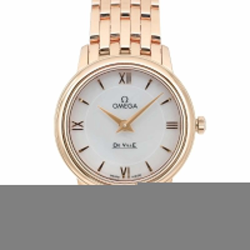 Omega De Ville Prestige 18K Rose Gold MOP dial Quartz watch 424.50.27.60.05.002-
