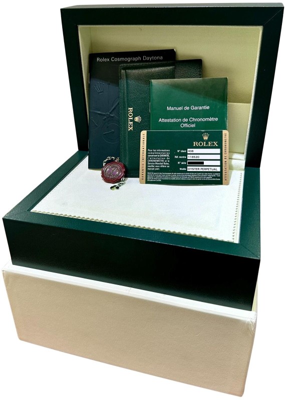 NOS STICKERED Rolex Daytona Cosmograph Chromalight RANDOM SERIAL 40mm 116520 B+P