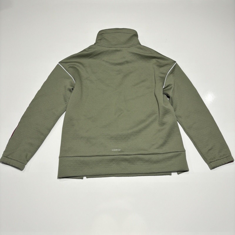 Adidas Aeroready sweater small green pullover simulation collar elasticity-