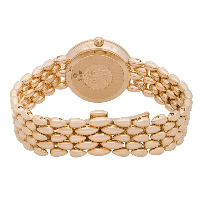 Omega De Ville Prestige 18k Rose Gold Diamond MOP dial watch 424.55.27.60.55.004-