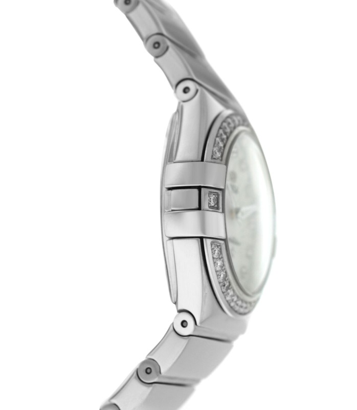 Omega Constellation 123.15.27.60.55.004 Diamond Sunburst MOP 27MM Quartz Watch