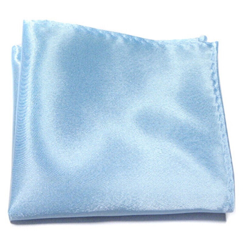 Men Square Towel Silk Satin Handkerchief Wedding Party Suit Pocket Accessories