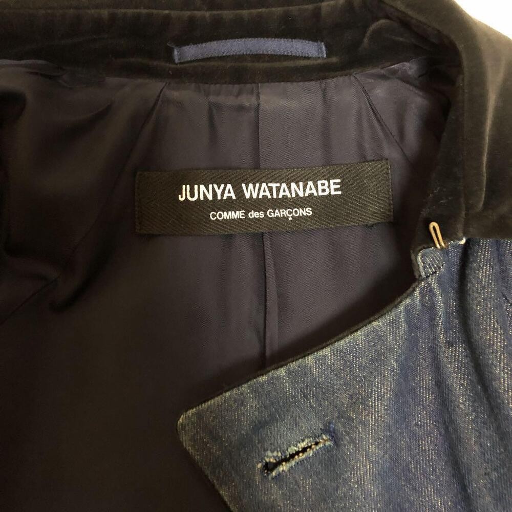 Junya Watanabe Comme Des Garcons Denim Coat 1996 Women size JP-S *Belt missing*